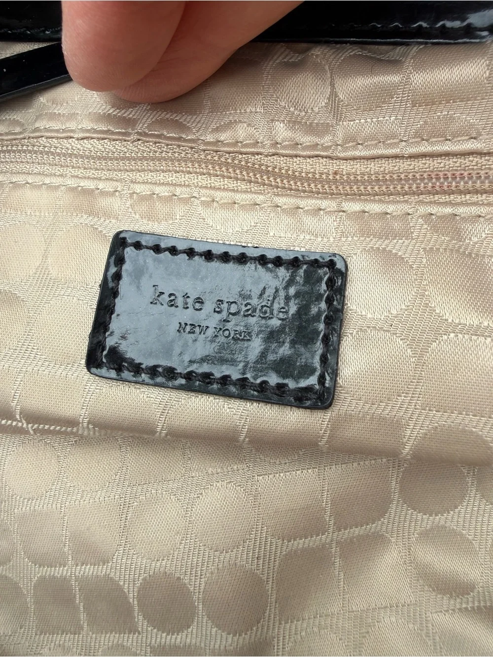 Kate Spade Lindenwood Elena Black Nylon Chain Tote WKRU1319